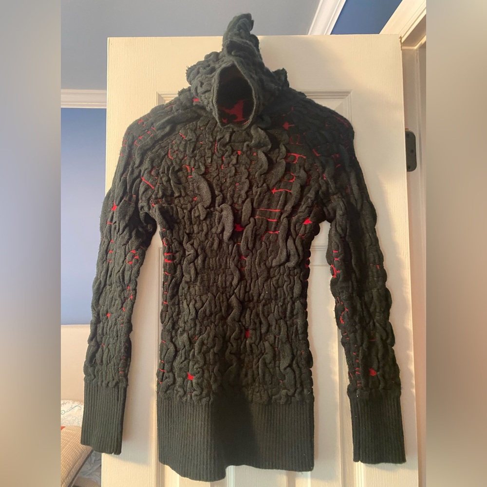 Desigual | Black & Red 'With You' Turtleneck Sweater